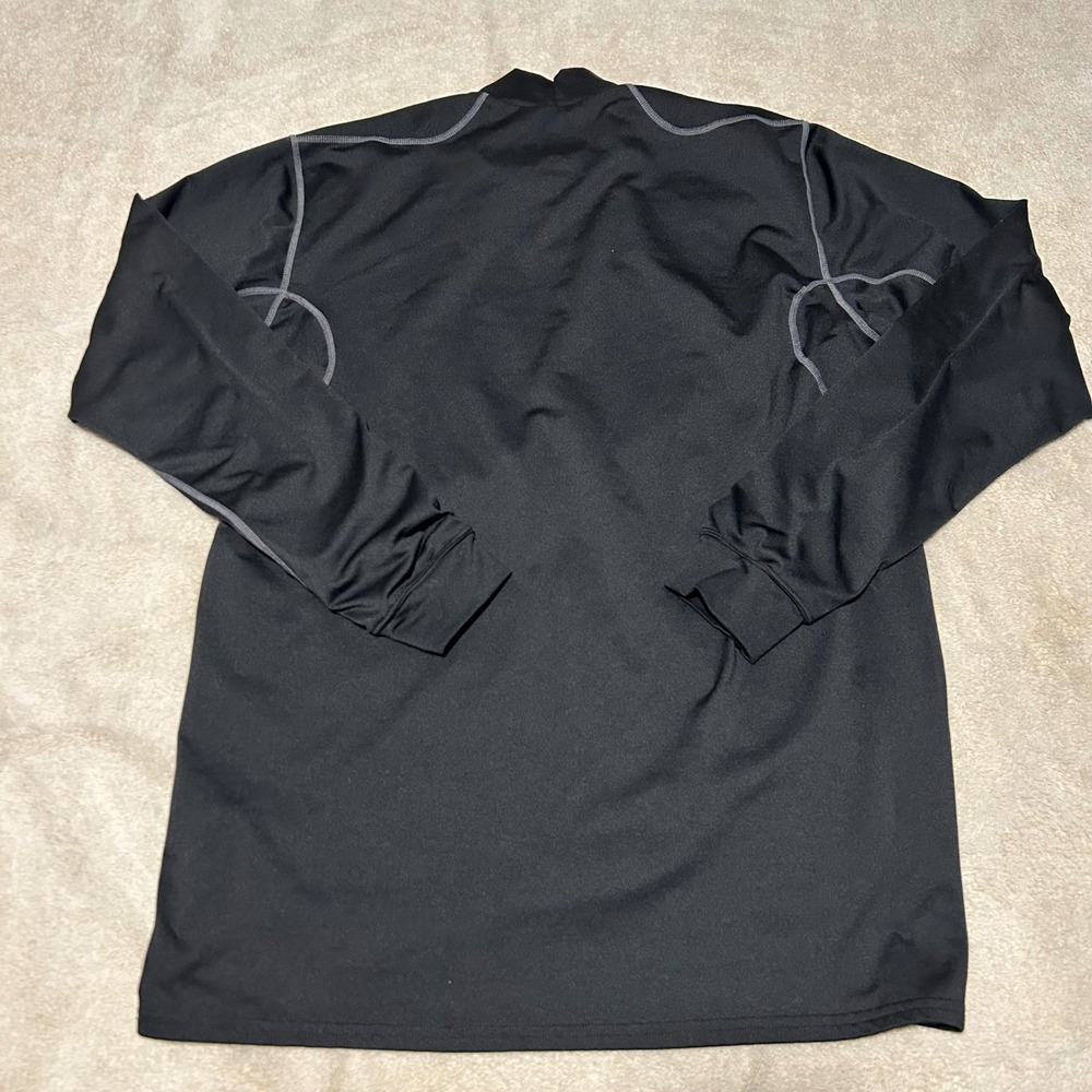 Nike Pro Combat Shirt Mens XL Black Dri-FIT Compression Mock Neck Long Sleeve - Picture 4 of 8